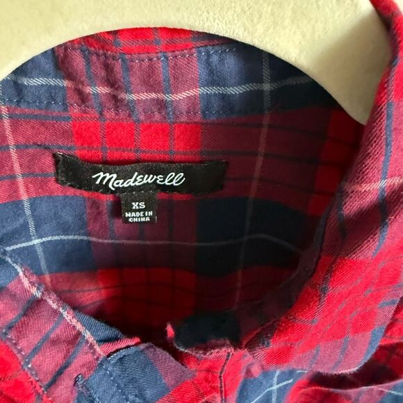 Madewell Edina Oversized Plaid Boy Shirt - Picture 3 of 7